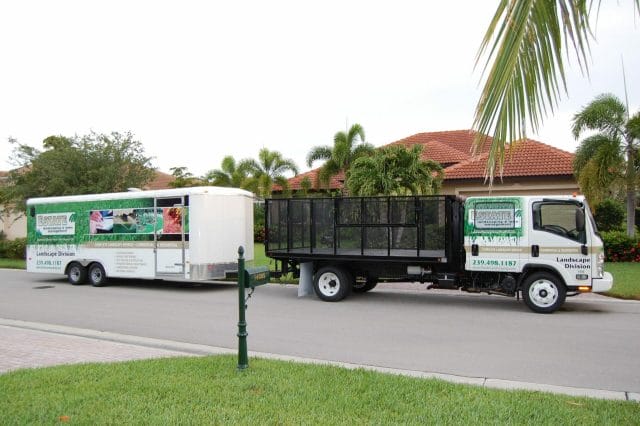Estate Landscaping Truck and Trailer